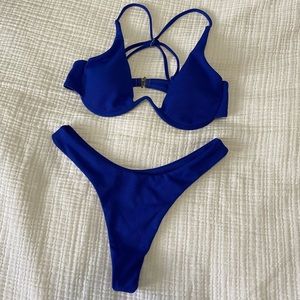 *Never Worn* Zaful Bikini size S Royal Blue